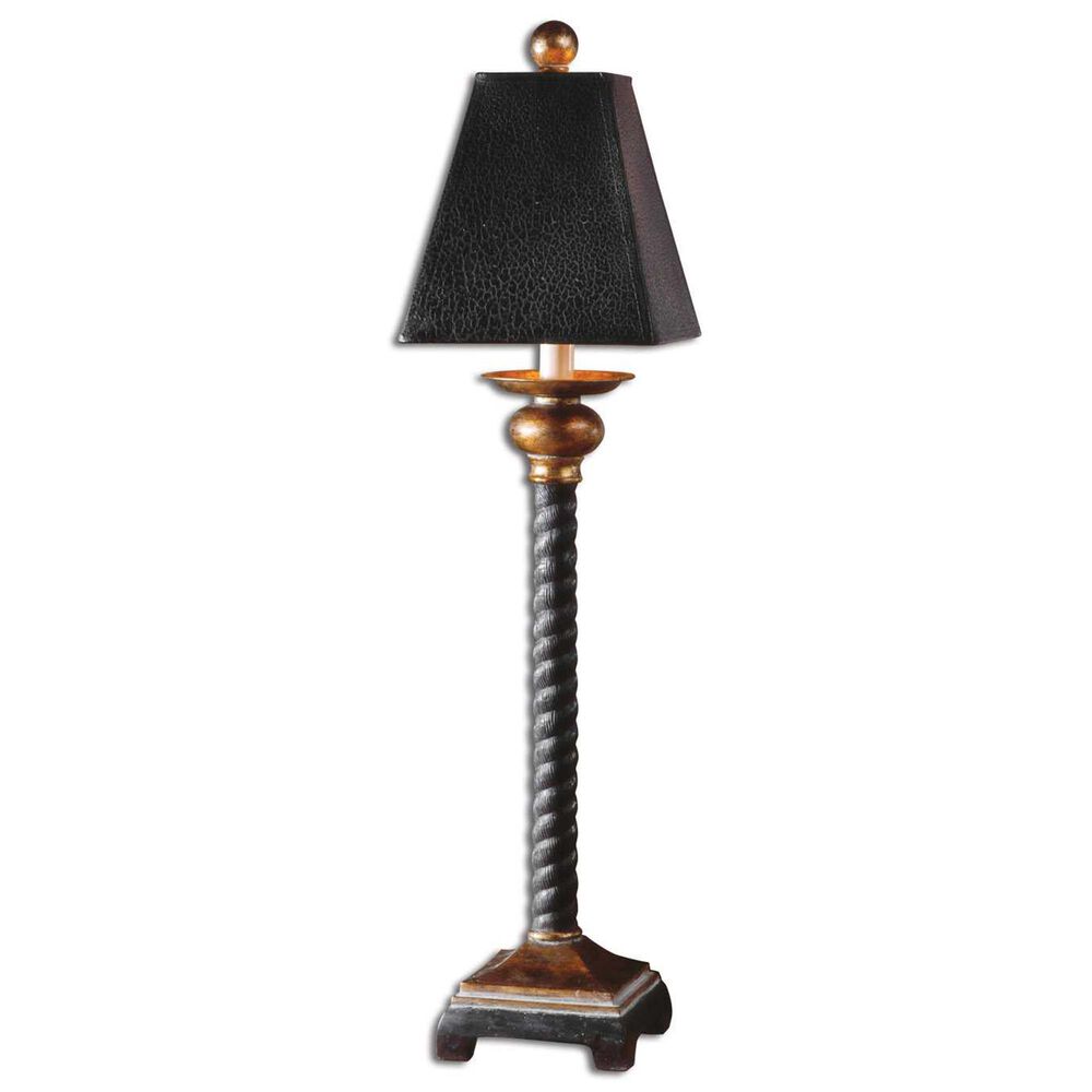 Uttermost Bellcord Buffet Lamp in Antique Grey and Bronze, , large