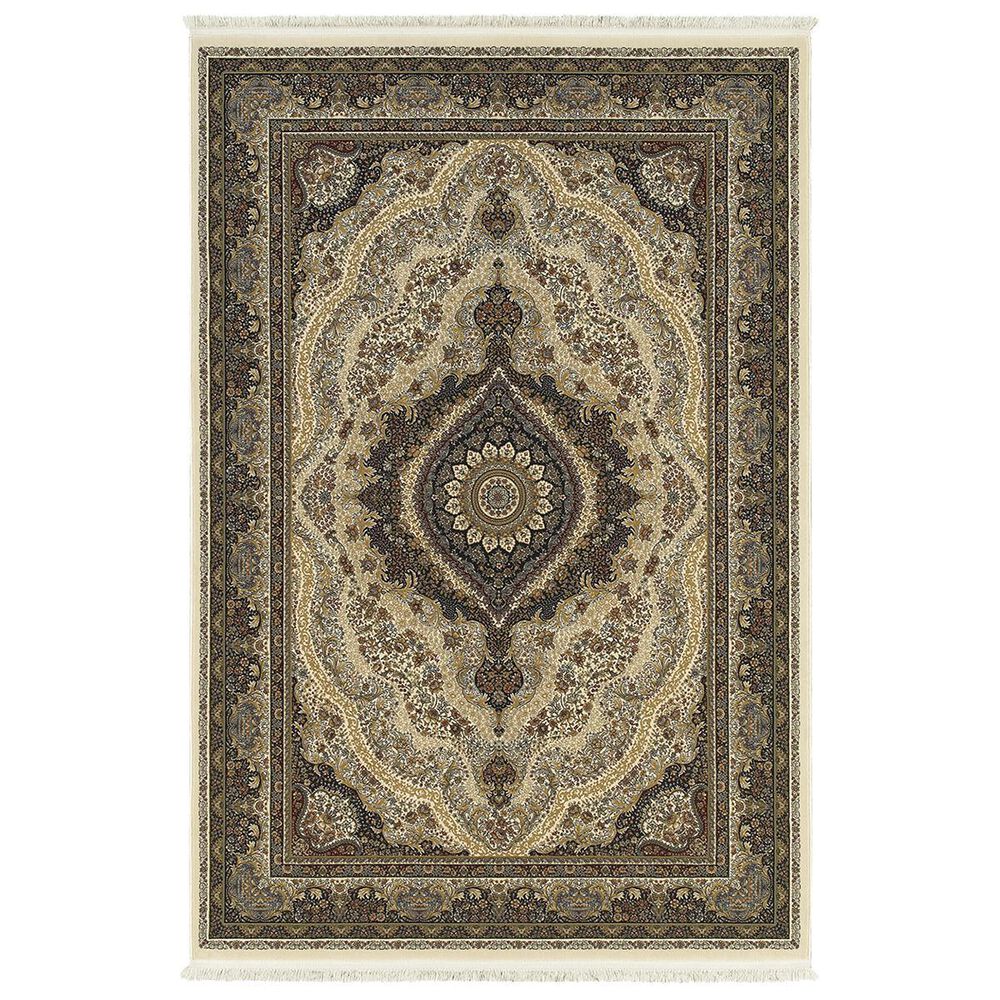 Oriental Weavers Masterpiece 111W 6"7" x 9"6" Ivory Area Rug, , large