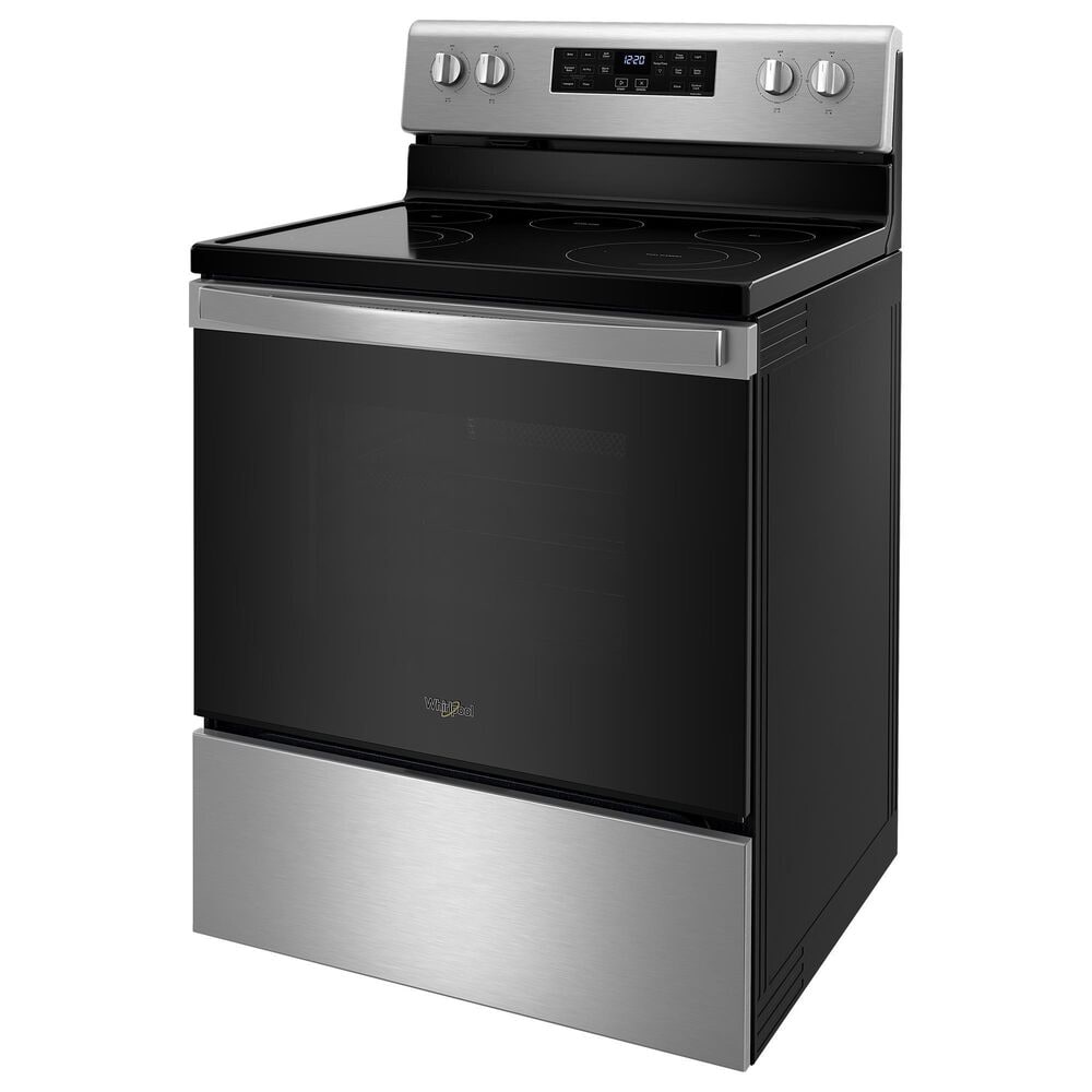 Whirlpool 5.3 Cu. Ft. Electric Range 5-in-1 Air Fry Oven in Stainless Steel, , large