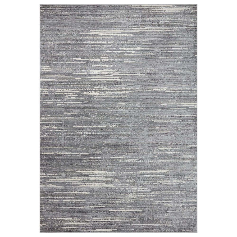 Loloi Arden 11"6" x 15"6" Grey and Ivory Area Rug, , large