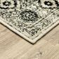 Oriental Weavers Georgia Medallion 429G0 9"10" x 12"10" Grey Area Rug, , large