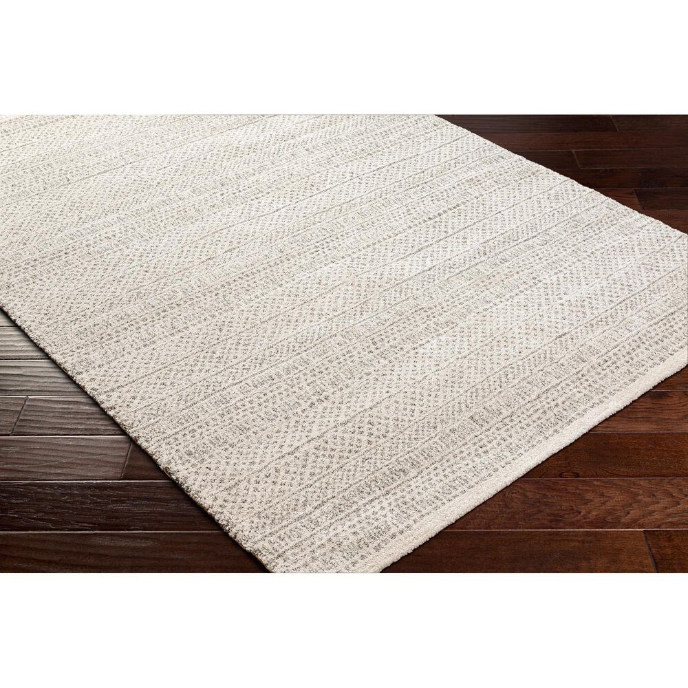 Surya Gavic 2&#39; x 3&#39; Medium Gray and Ivory Area Rug, , large