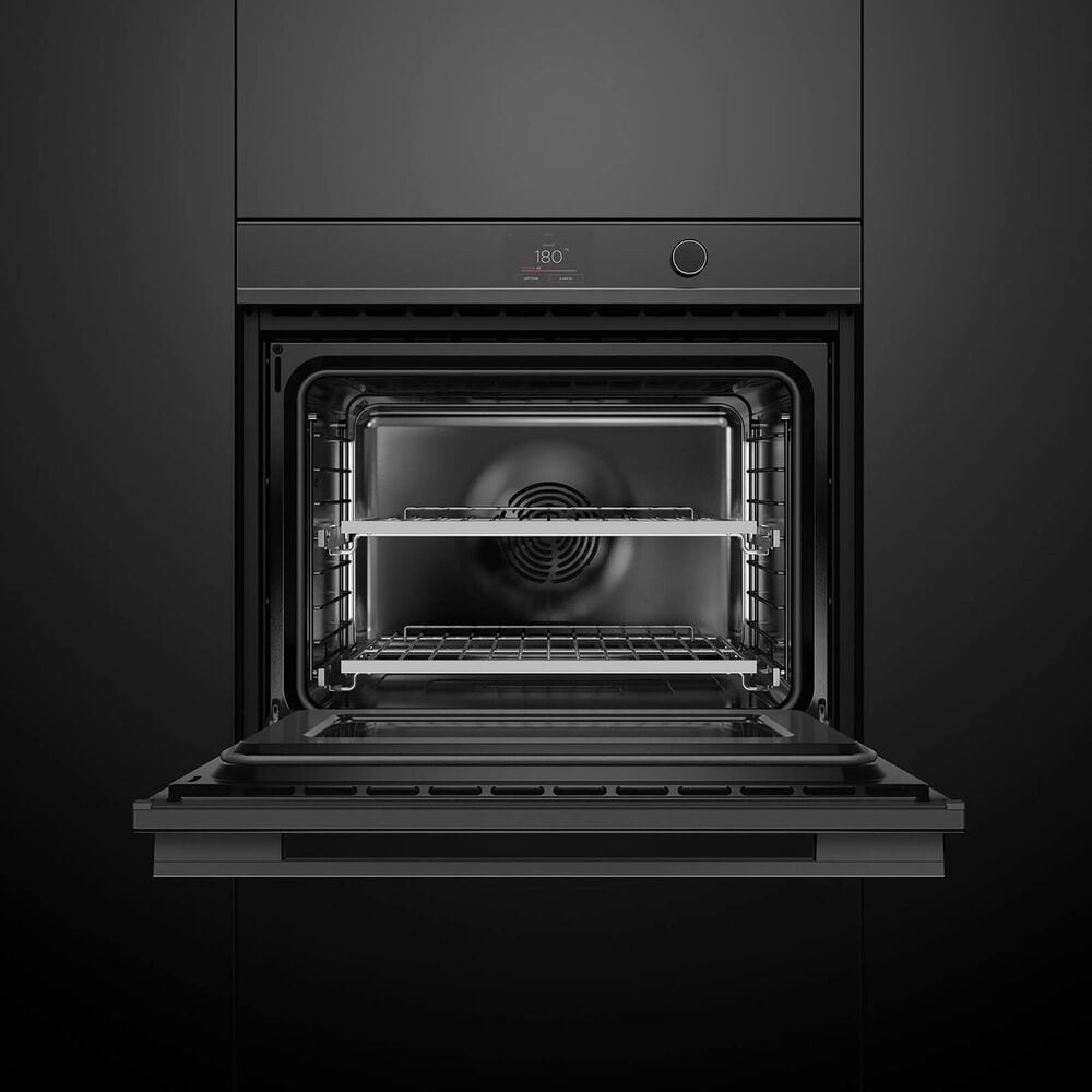Fisher and Paykel 30&quot; Electric Single Wall Oven with Digital and Knobs Control in Black, , large