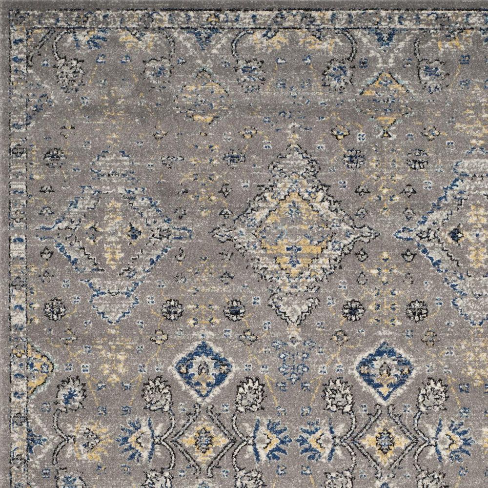 Safavieh Evoke EVK224G-4 4&#39; x 6&#39; Dark Grey/Yellow Area Rug, , large