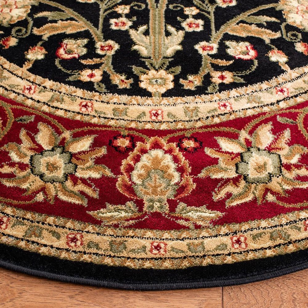 Safavieh Lyndhurst 8&#39; Round Black and Red Area Rug, , large