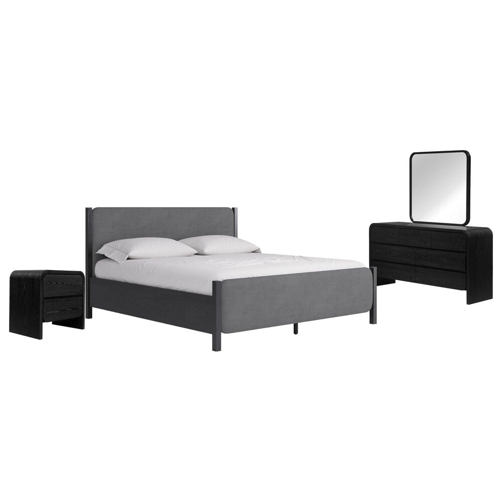 Urban Home Elora 4-Piece Eastern King Bedroom Set in Jet Black, , large