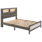 Claremont Rhett Queen Platform Bed in Gray and White, , large