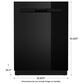 Maytag 24" Built-In Top Controls Dishwasher in Black, , large