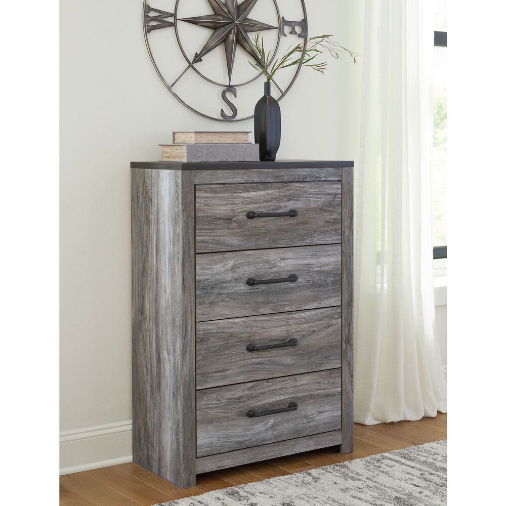Signature Design by Ashley Bronyan 4-Drawer Chest in Dark Gray, , large