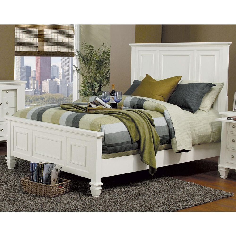Pacific Landing King Bed in White, , large