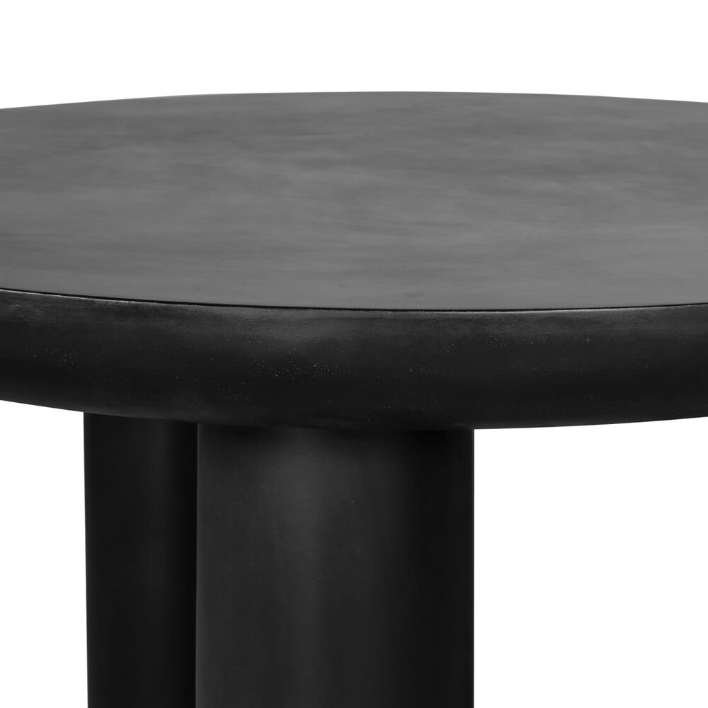 Moe&#39;s Home Collection Rocca Round Dining Table in Black - Table Only, , large