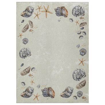 Dalyn Rug Company Seabreeze SZ9 6" x 9" Ivory Area Rug, , large