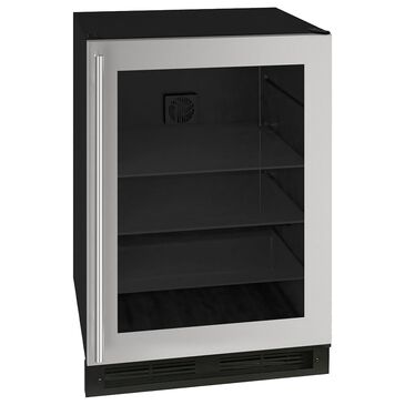 Marvel 5.7 Cu. Ft. 24" Built-In High-Capacity Beverage Center in Stainless Steel Frame Glass, , large