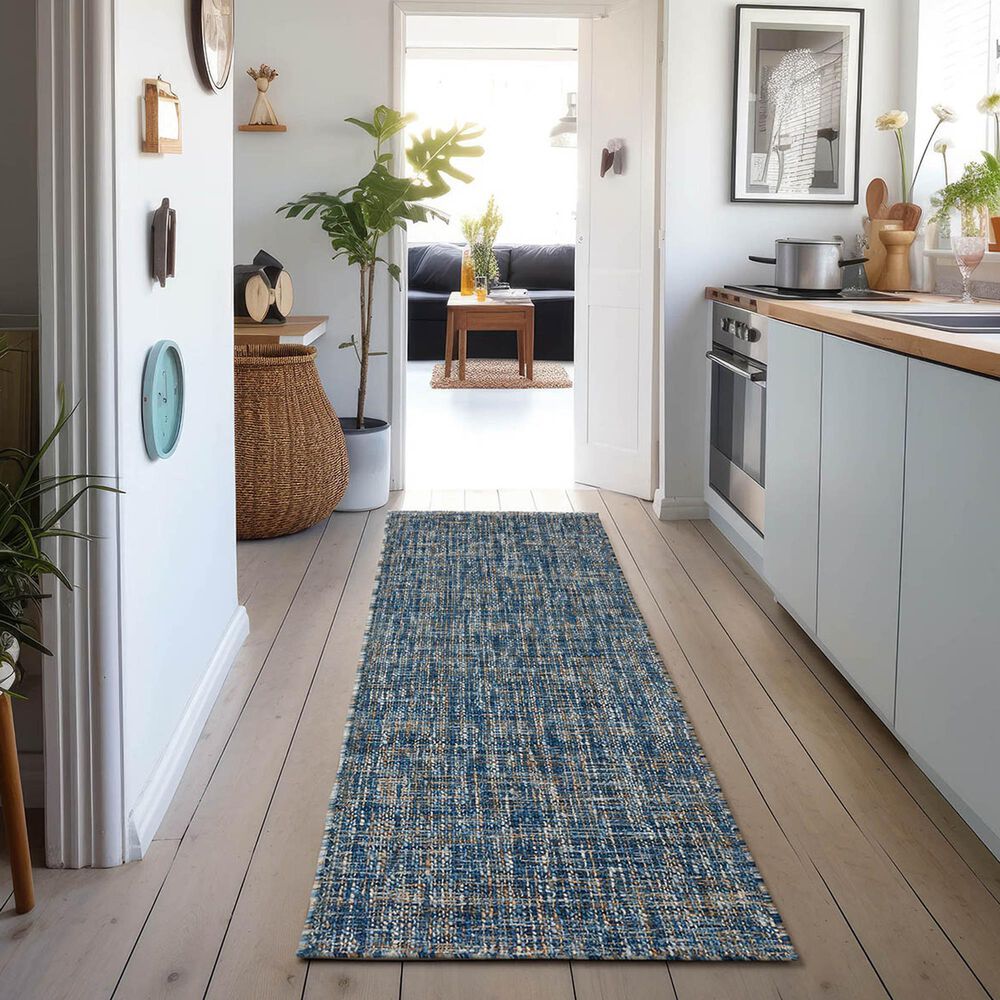 Dalyn Rug Company Abruzzo 2&#39;3&quot; x 7&#39;6&quot; Blue Runner, , large