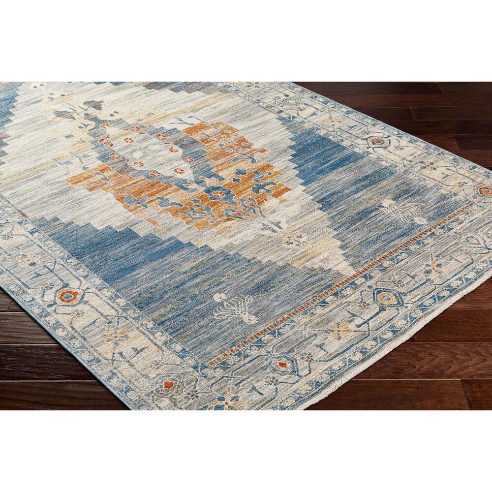 Surya Chicago CHG2303 6&#39;6&quot; x 9&#39;4&quot; Slate, Blue, Light Beige, Mustard, Brick Red, Taupe Area Rug, , large