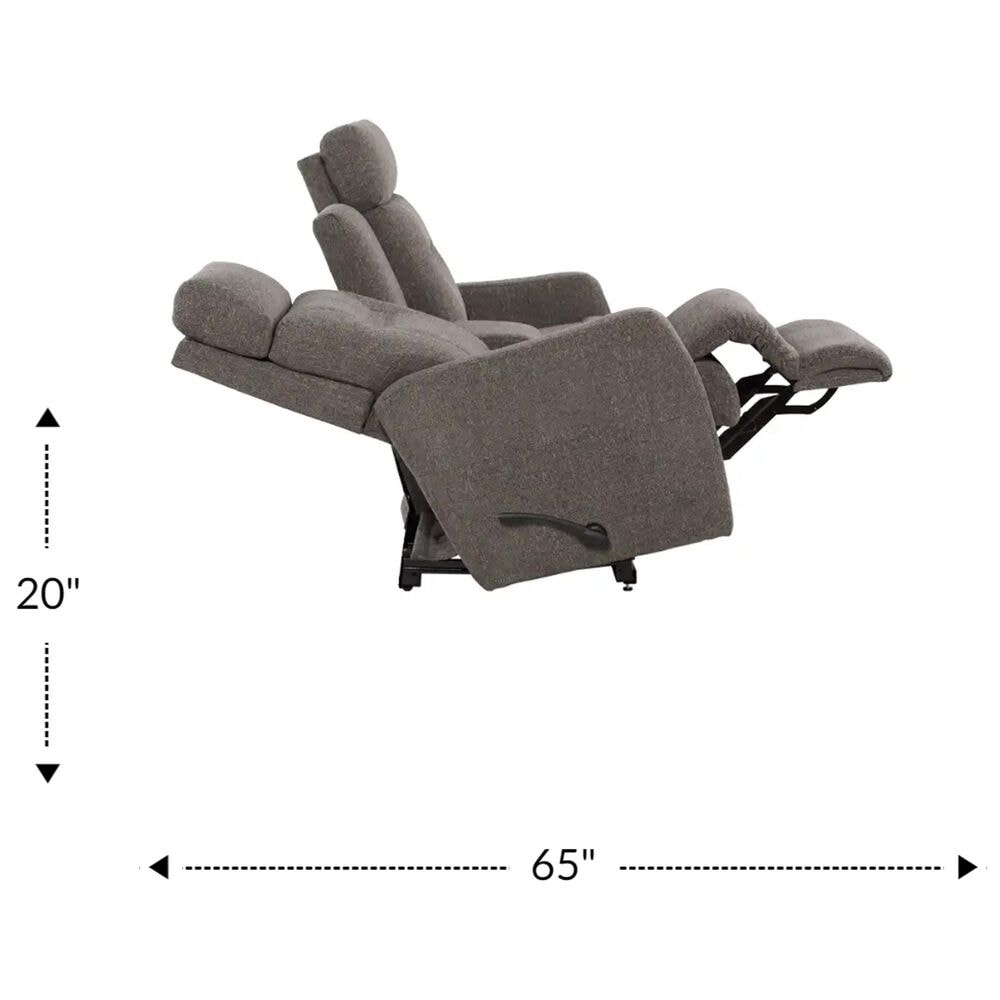 La-Z-Boy Lennon Wall Manual Reclining Loveseat with Console in Granite, , large