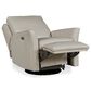 Century Aubry Leather Electric Swivel Glider Recliner in Off White, , large