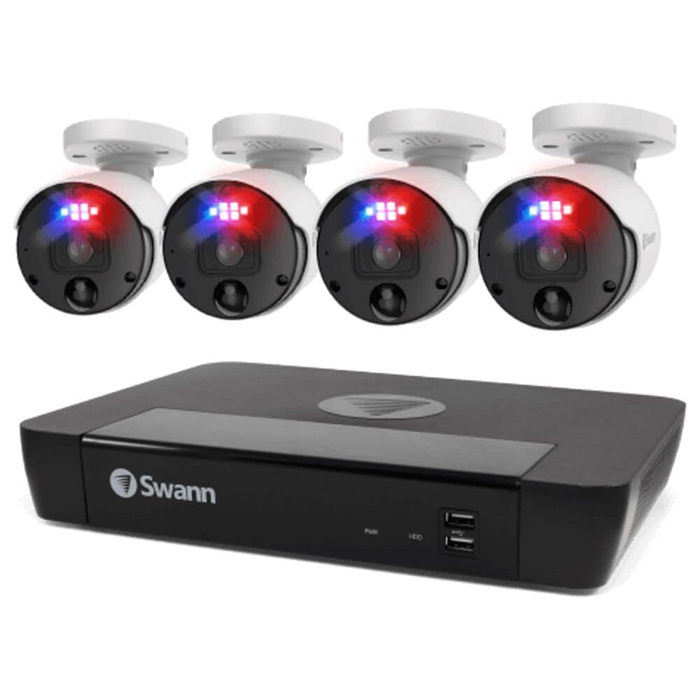 Swann 4 Camera 8 Channel 4K Ultra HD Pro Enforcer NVR Security System in White, , large