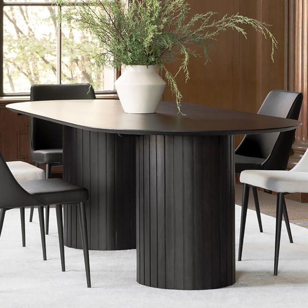 Moe&#39;s Home Collection Povera Oval Dining Table in Black - Table Only, , large