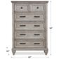 New Heritage Design Mariana 5-Drawer Chest in Vintage Creme, , large