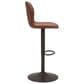 Zuo Modern Vital Bar Stool in Vintage Brown and Black, , large