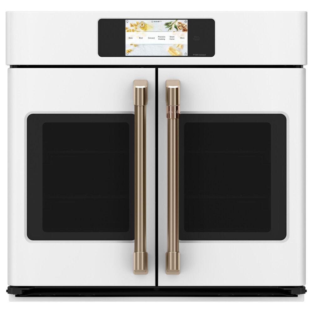 Cafe 30" French-Door Single Wall Oven in Matte White (Handles Sold Separately), , large