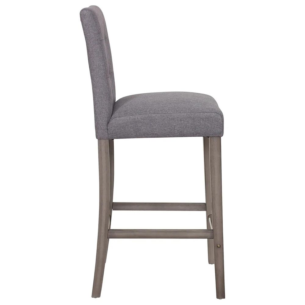 CorLiving Leila 31&quot; Bar Stool in Silver Grey, , large
