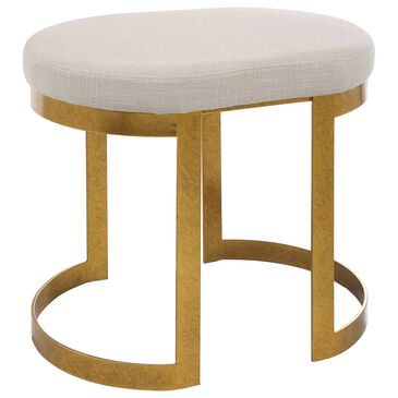 Uttermost Infinity Accent Stool in Gold, , large