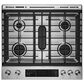 Whirlpool 5.8 Cu. Ft. Slide-In Gas Range with Convection in Stainless Steel and Black, , large