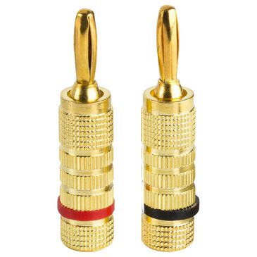 Ethereal Banana Plug with Entry Level in Gold, Red and Black - Set of 2, , large