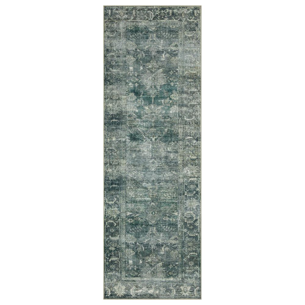 Magnolia Home Banks 2"6" x 7"6" Blue and Lagoon Runner, , large