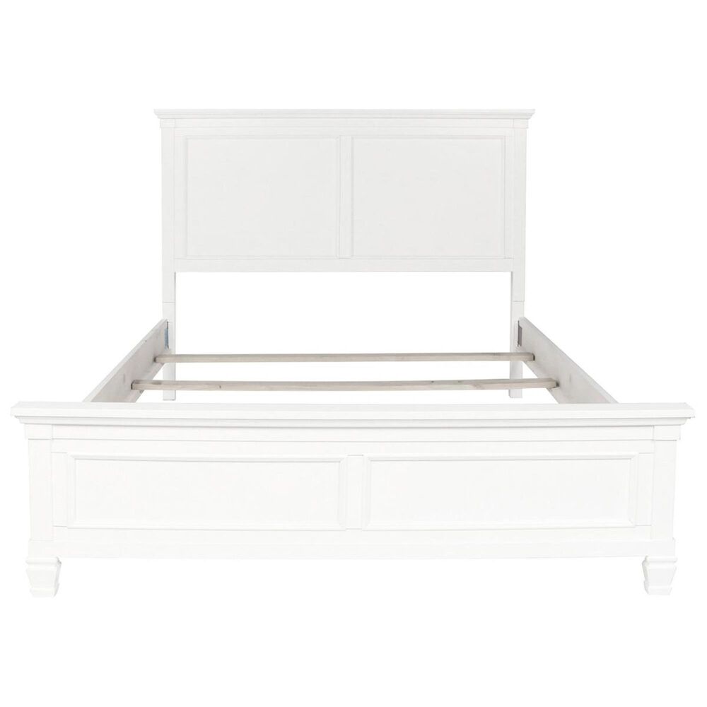 New Heritage Design Tamarack Queen Panel Bed in White, , large