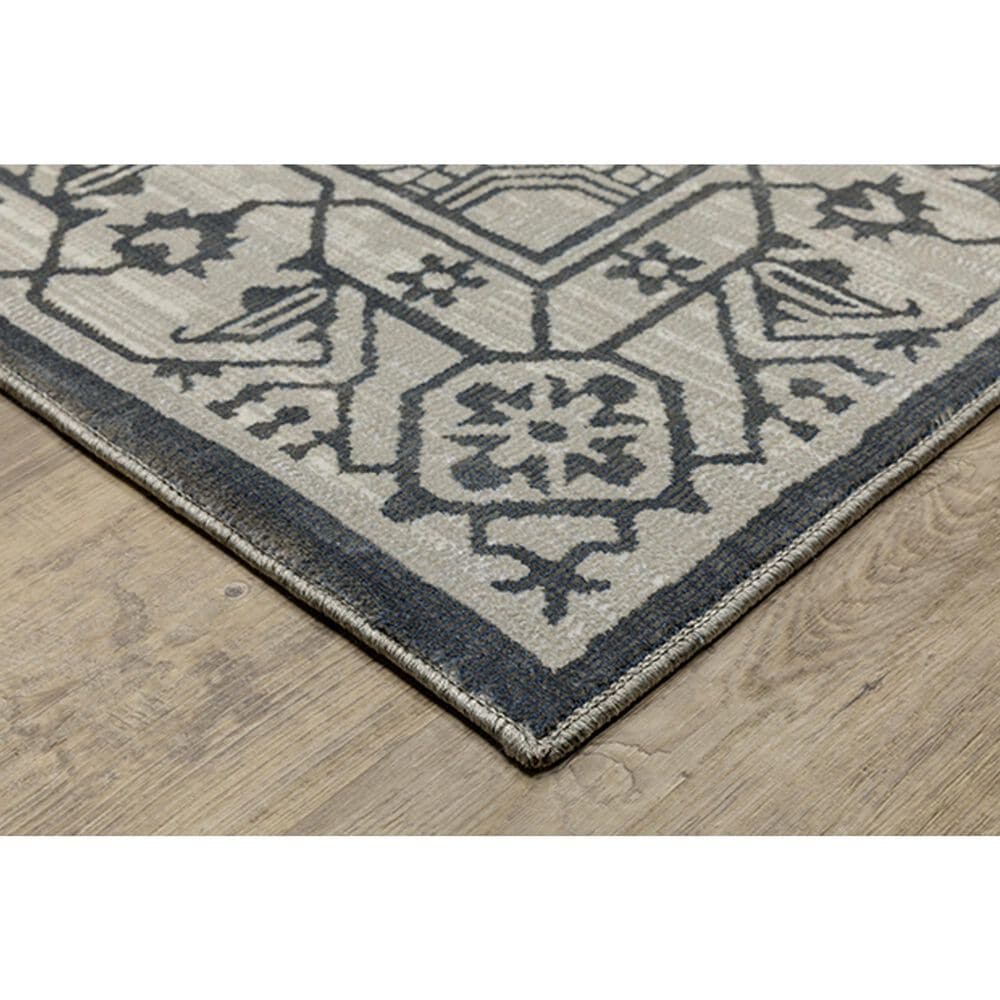 Oriental Weavers Intrigue INT07 3&#39;10&quot; x 5&#39;5&quot; Blue Area Rug, , large