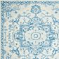 Safavieh Micro-Loop 7" Square Ivory and Blue Area Rug, , large