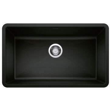 Blanco Precis 32" Super Single Bowl Kitchen Sink in Coal Black, , large