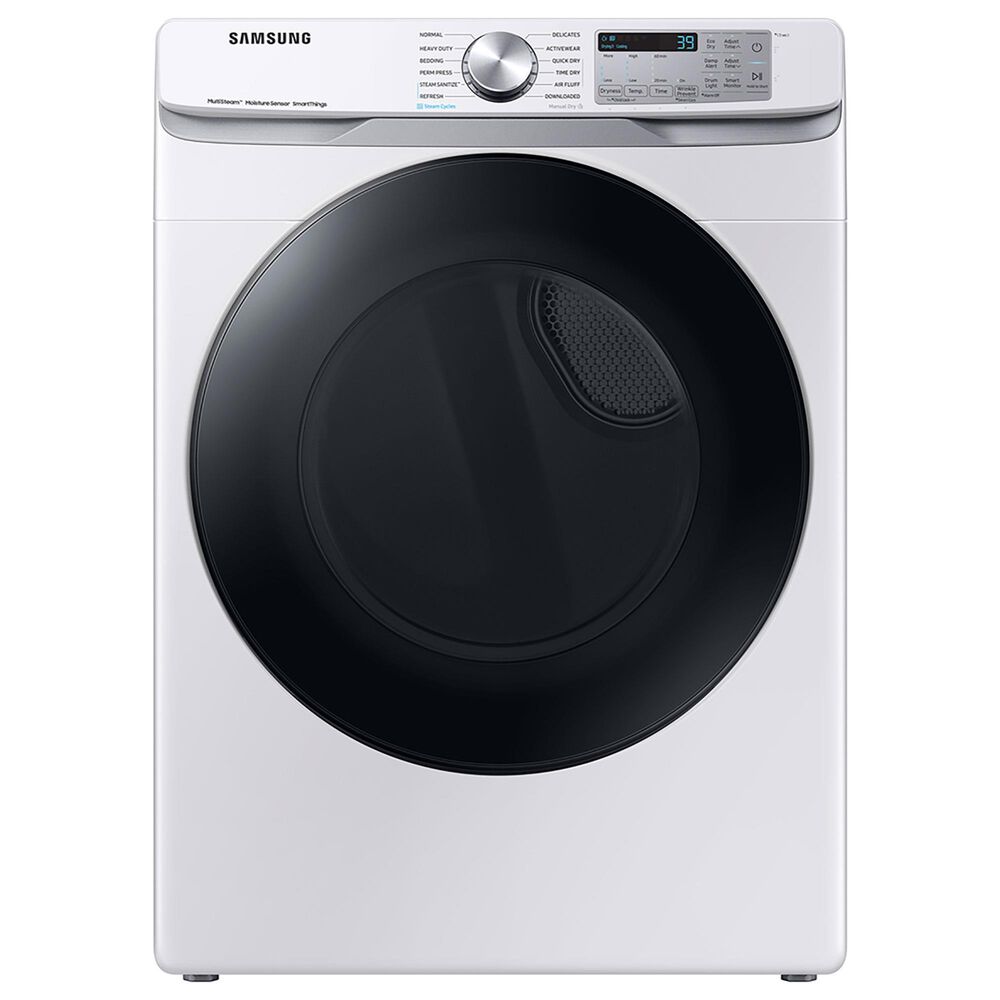 Samsung 4.5 Cu. Ft. Front Load Washer and 7.5 Cu. Ft. Gas Dryer Laundry Pair with Pedestal in White, , large