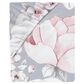 Lambs and Ivy Watercolor Floral Cotton Crib Sheet Grey, Pink and White, , large