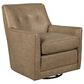 Smith Brothers Leather Swivel Glider in Earth Tones, , large