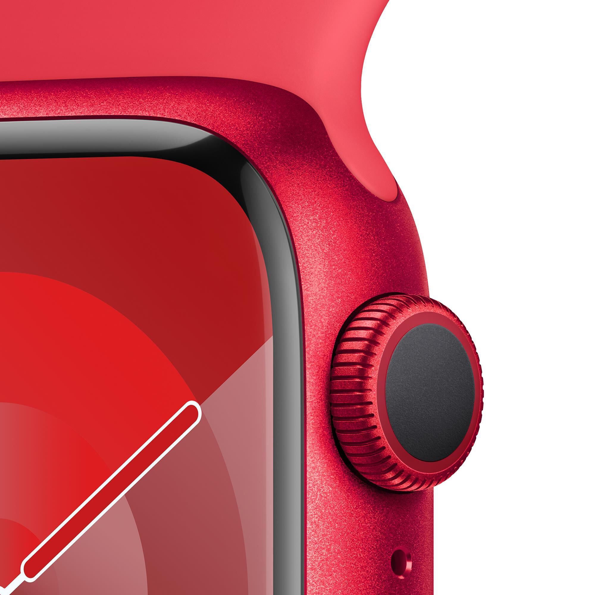 Apple Watch Series 9 GPS 41mm Red Aluminum Case with Red Sport Band - S/M |  Shop NFM