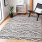 Safavieh Tulum TUL272B 3" x 5" Ivory and Black Area Rug, , large