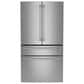 Cafe 28.7 Cu. Ft. Smart 4-Door Refrigerator with Dual Dispense AutoFill Pitcher with Pro Handle in Stainless Steel, , large