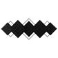 Maple and Jade 16" x 43" Diamond Wall Decor in Brown and Black, , large