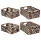 Timberlake Nesting Wicker Basket in Black and Natural (Set of 4), , large