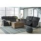 Signature Design by Ashley Draycoll Power Reclining Loveseat with Console in Slate, , large