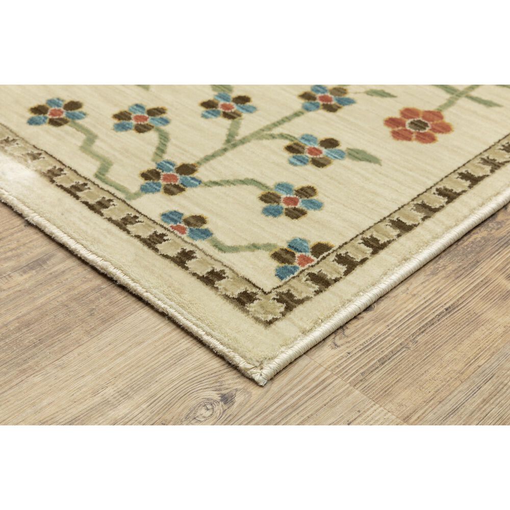 Oriental Weavers Francesca Transitional 5&#39;3&quot; x 7&#39;6&quot; Ivory Area Rug, , large