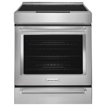 KitchenAid 6.3 Cu. Ft. 4-Element Induction Slide-In Convection Range with Air Fry in Stainless Steel, , large