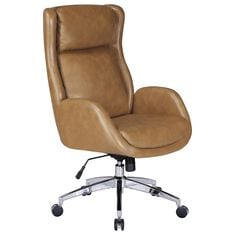 OSP Home Blanchard Adjustable Office Chair in Nutmeg