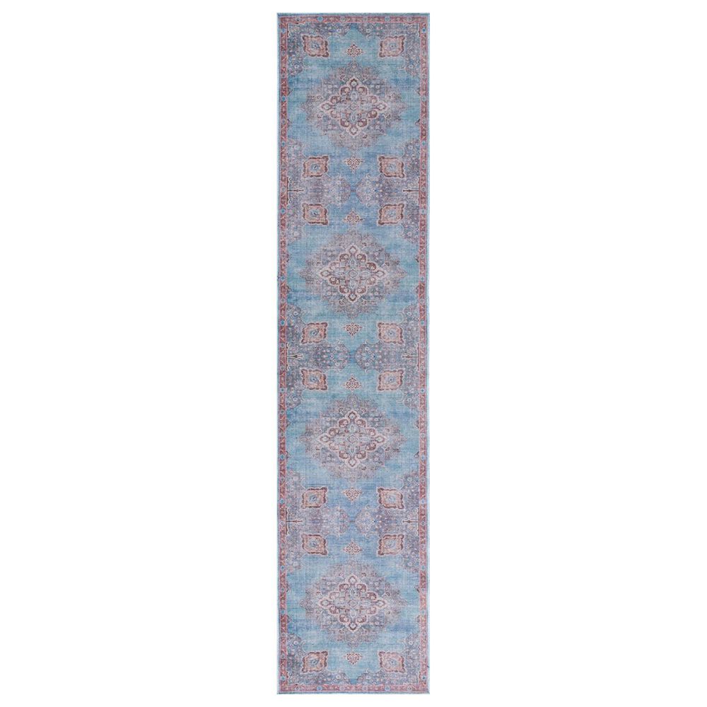 Safavieh Serapi 2" x 9" Blue and Brown Runner, , large