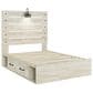 Signature Design by Ashley Cambeck Full Single Storage Bed in Whitewash, , large