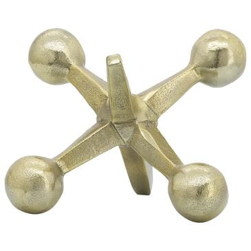 Sagebrook Home 5" Jacks Sculpture in Gold, , large